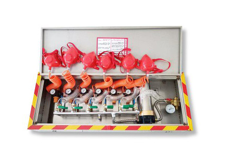 礦井壓風供水自救裝置